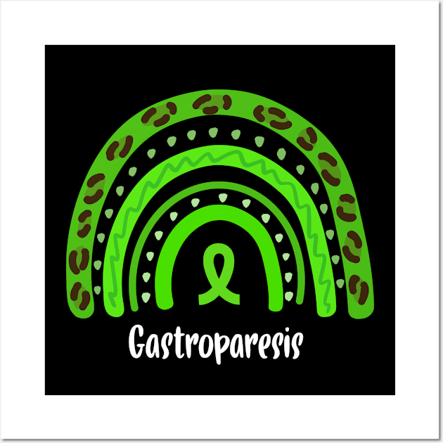 Gastroparesis Rainbow Awareness Wall Art by MerchAndrey